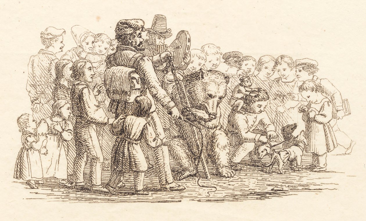 Illustration til "Halvhundrede Fabler for Børn" af Hey af Martinus Rørbye