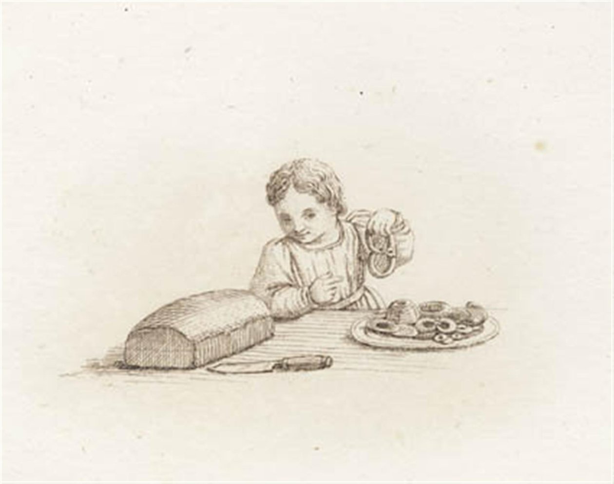 Illustration til "Halvhundrede Fabler for Børn" af Hey af Martinus Rørbye