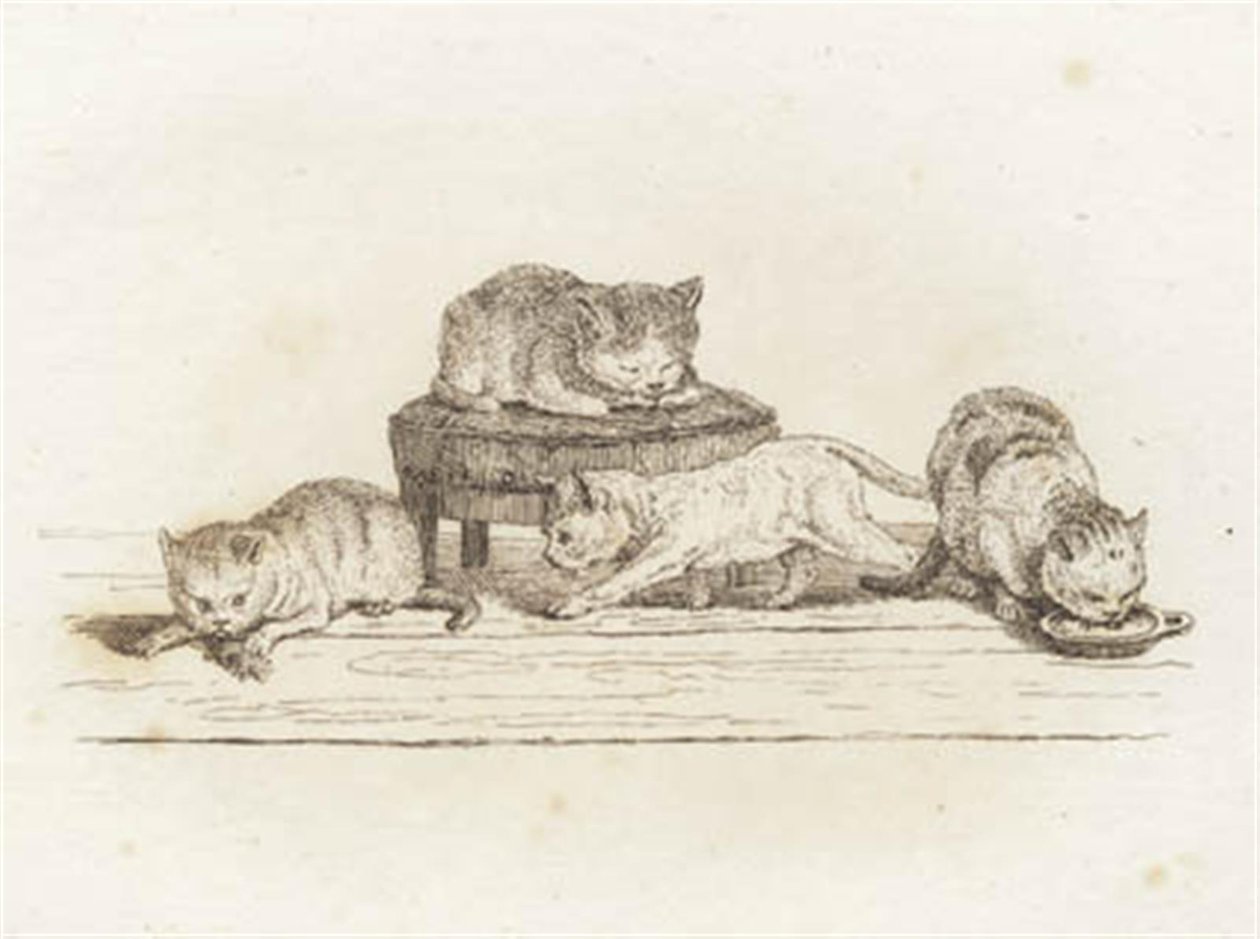 Illustration til "Halvhundrede Fabler for Børn" af Hey af Martinus Rørbye