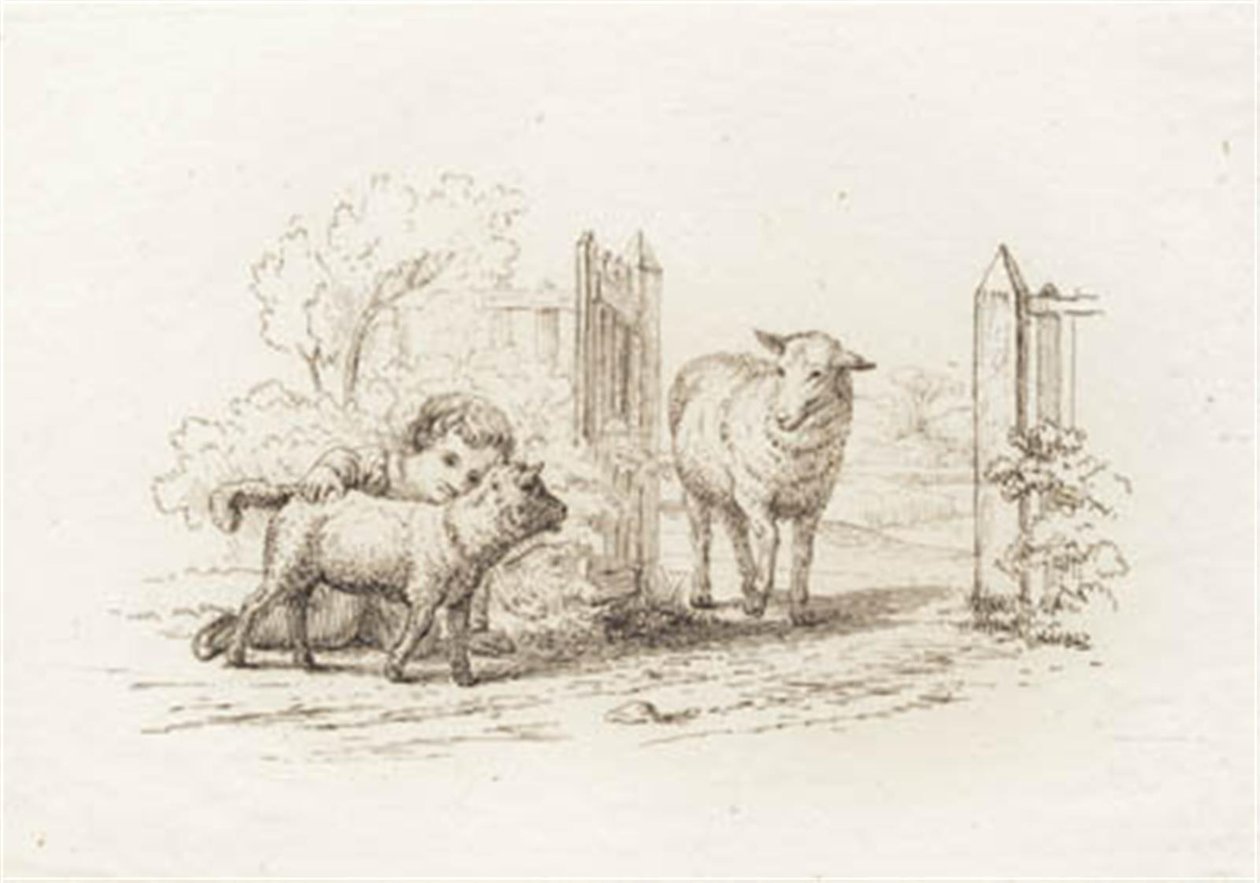Illustration til "Halvhundrede Fabler for Børn" af Hey af Martinus Rørbye