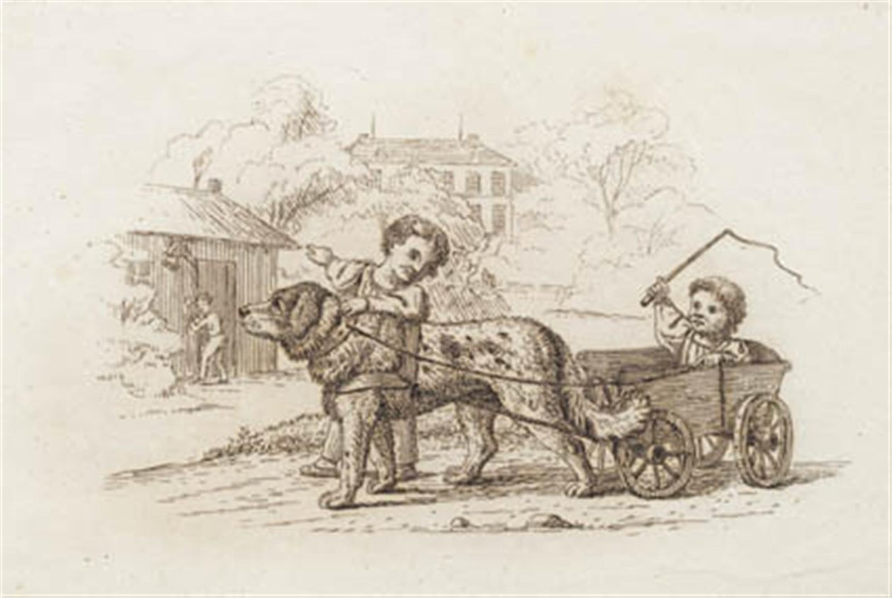 Illustration til "Halvhundrede Fabler for Børn" af Hey af Martinus Rørbye