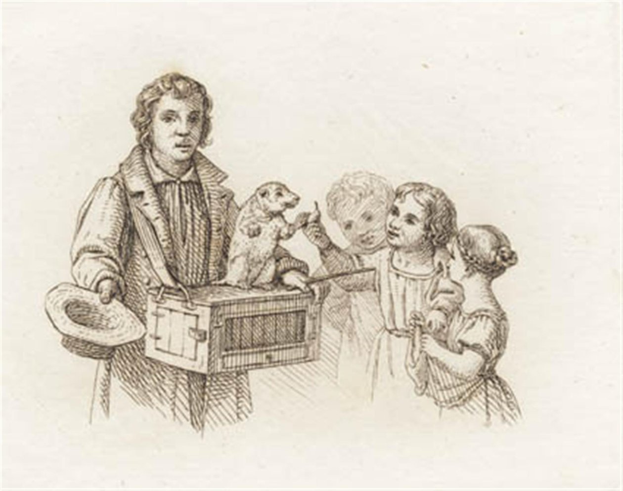 Illustration til "Halvhundrede Fabler for Børn" af Hey af Martinus Rørbye
