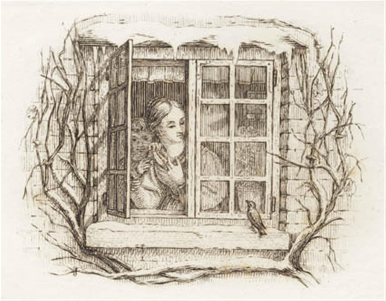 Illustration til "Halvhundrede Fabler for Børn" af Hey af Martinus Rørbye