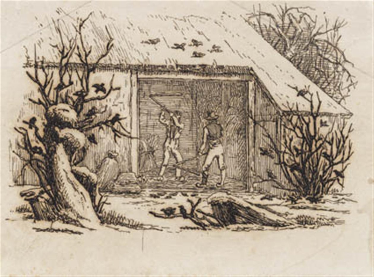 Illustration til "Halvhundrede Fabler for Børn" af Hey af Martinus Rørbye