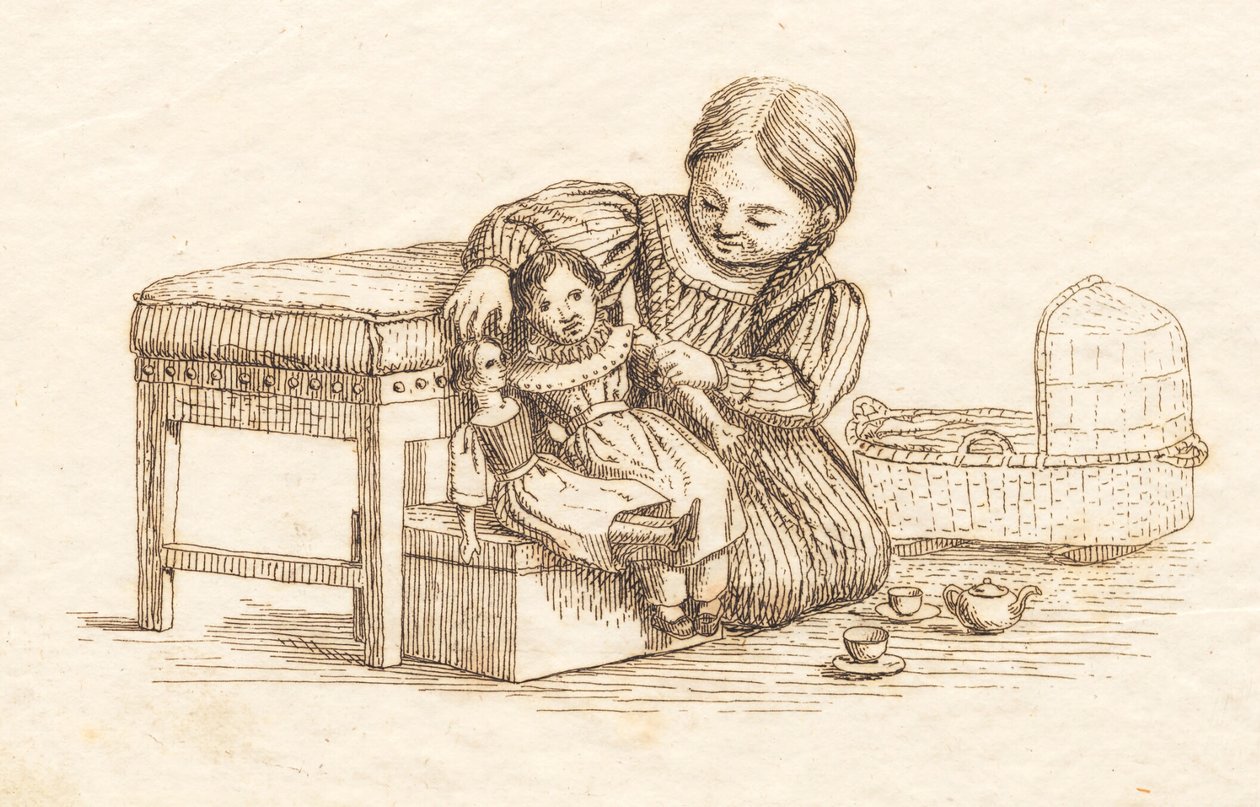 Illustration til "Halvhundrede Fabler for Børn" af Hey af Martinus Rørbye