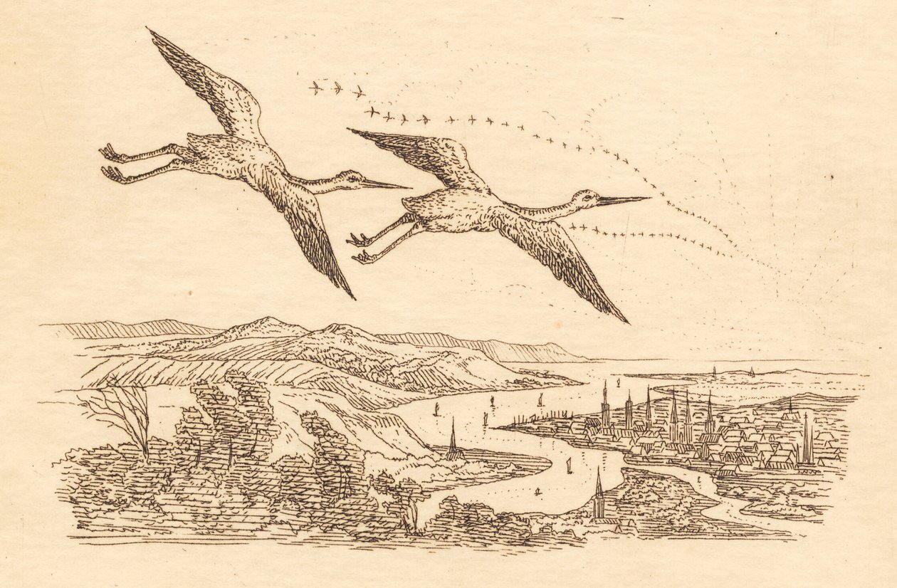 Illustration til "Halvhundrede Fabler for Børn" af Hey af Martinus Rørbye