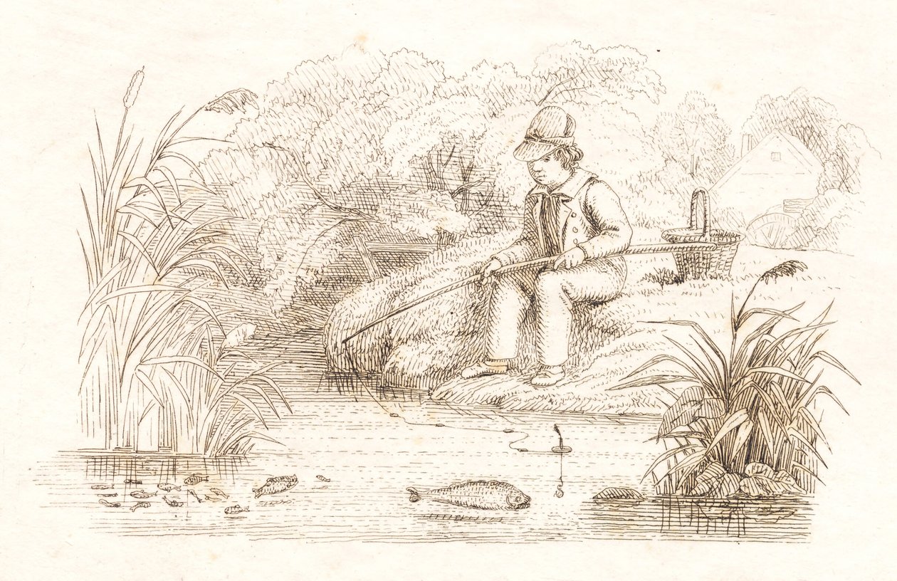 Illustration til "Halvhundrede Fabler for Børn" af Hey af Martinus Rørbye