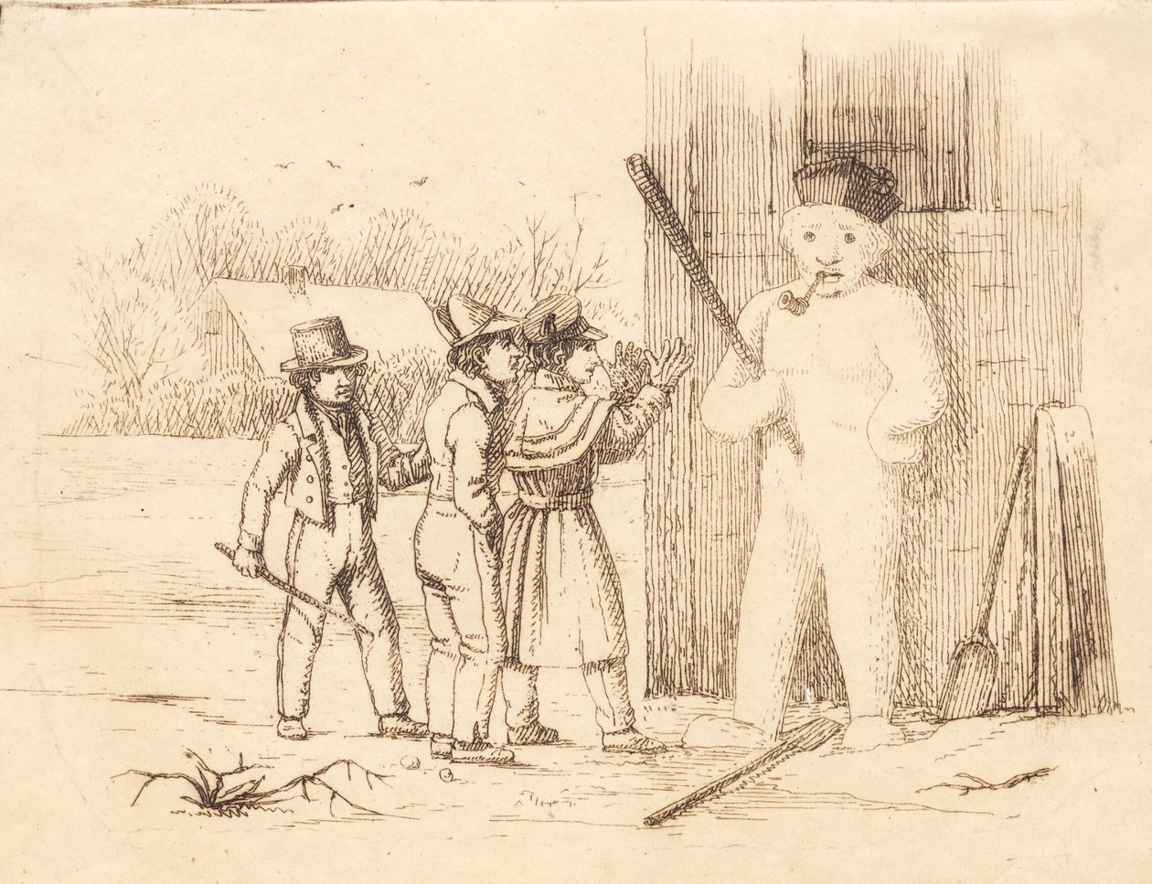 Illustration til "Halvhundrede Fabler for Børn" af Hey af Martinus Rørbye