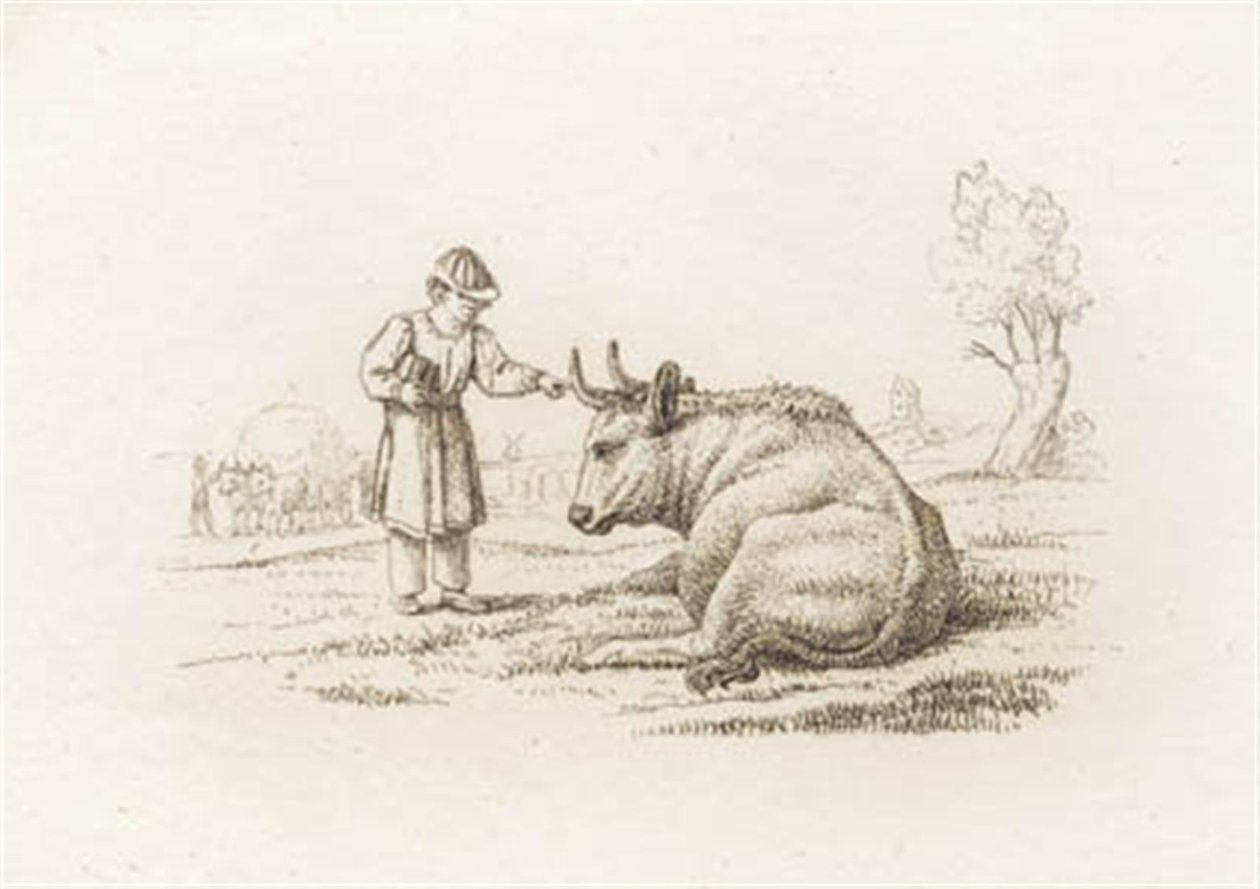 Illustration til "Halvhundrede Fabler for Børn" af Hey af Martinus Rørbye