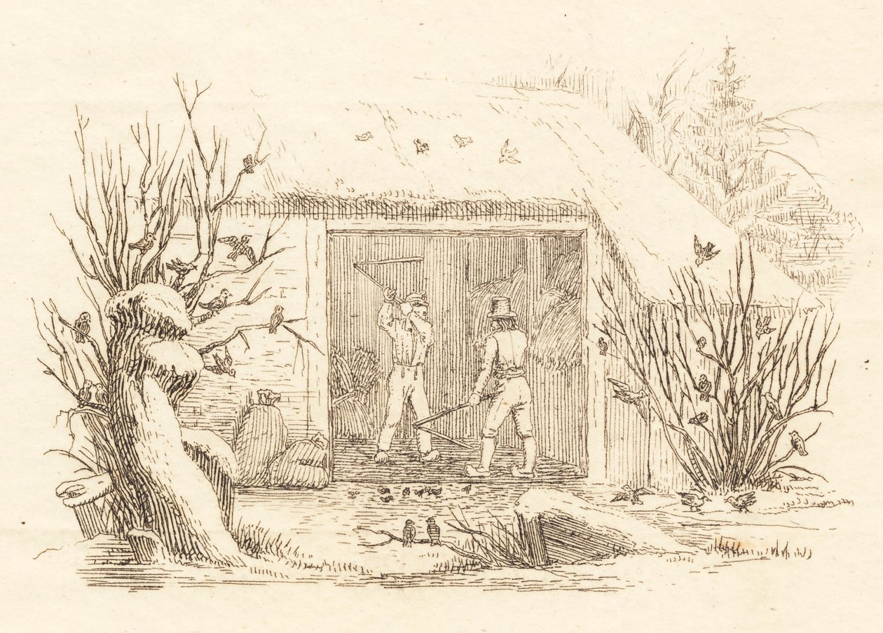 Illustration til "Halvhundrede Fabler for Børn" af Hey af Martinus Rørbye
