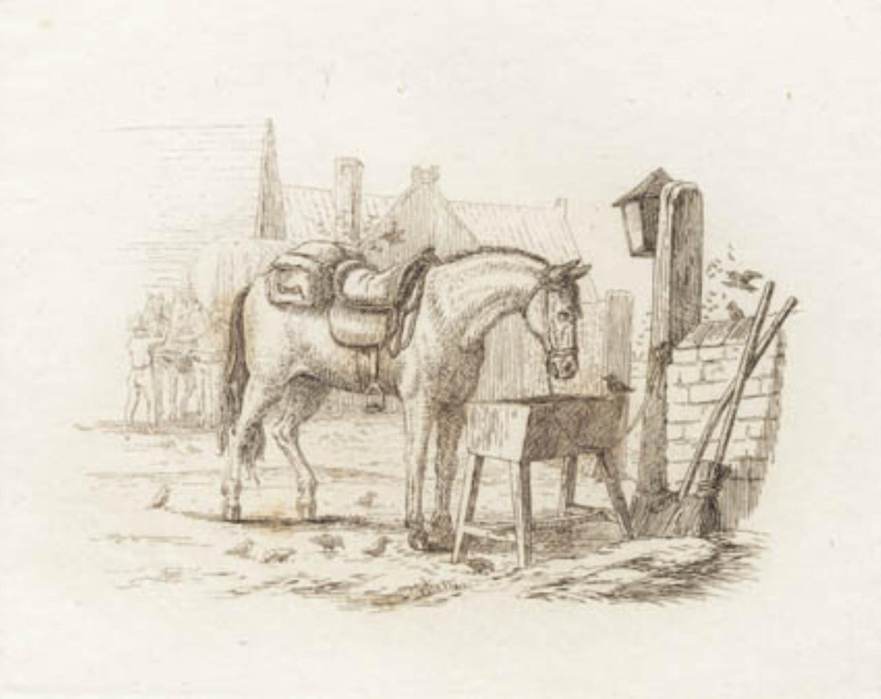 Illustration til "Halvhundrede Fabler for Børn" af Hey af Martinus Rørbye