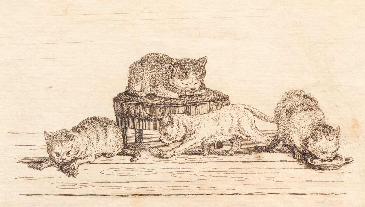 Illustration til "Halvhundrede Fabler for Børn" af Hey af Martinus Rørbye