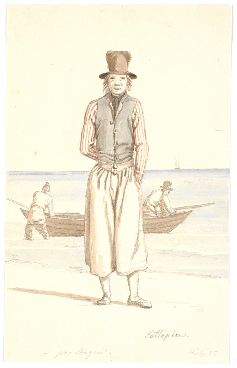 Saltepeer paa Skagen af Martinus Rørbye