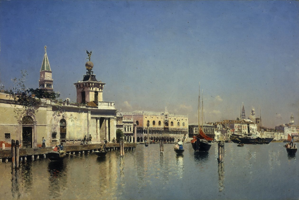 Udsigt over Venedig af Martín Rico y Ortega