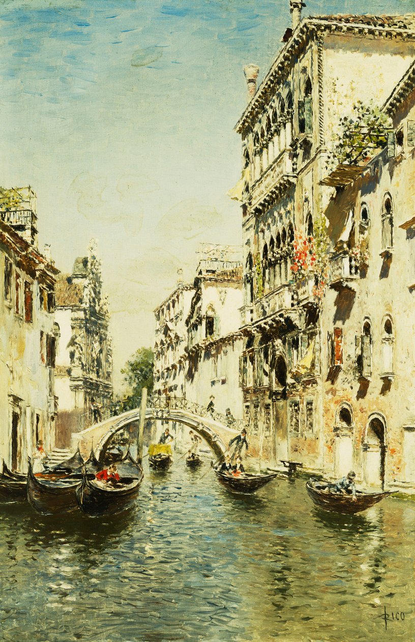 Santa Marina floden af Martín Rico y Ortega