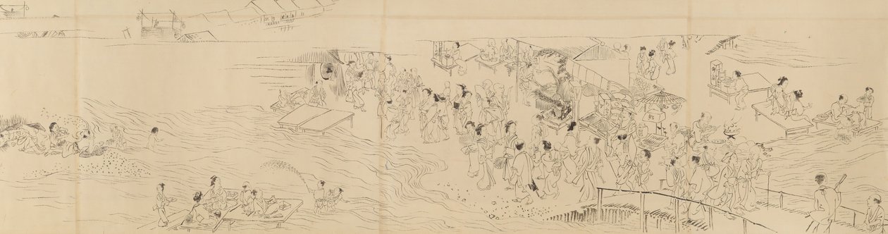 Forlystelser i Kyoto i de fire årstider, slutningen af det 18. århundrede. af Maruyama Okyo