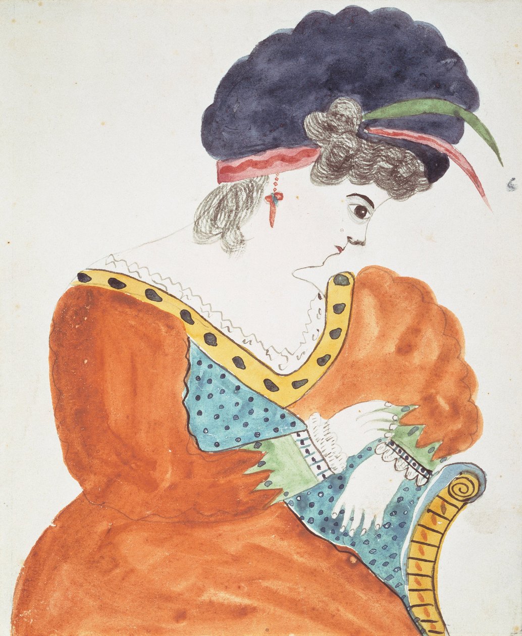 Ung kvinde iført en turban af Mary Ann Willson