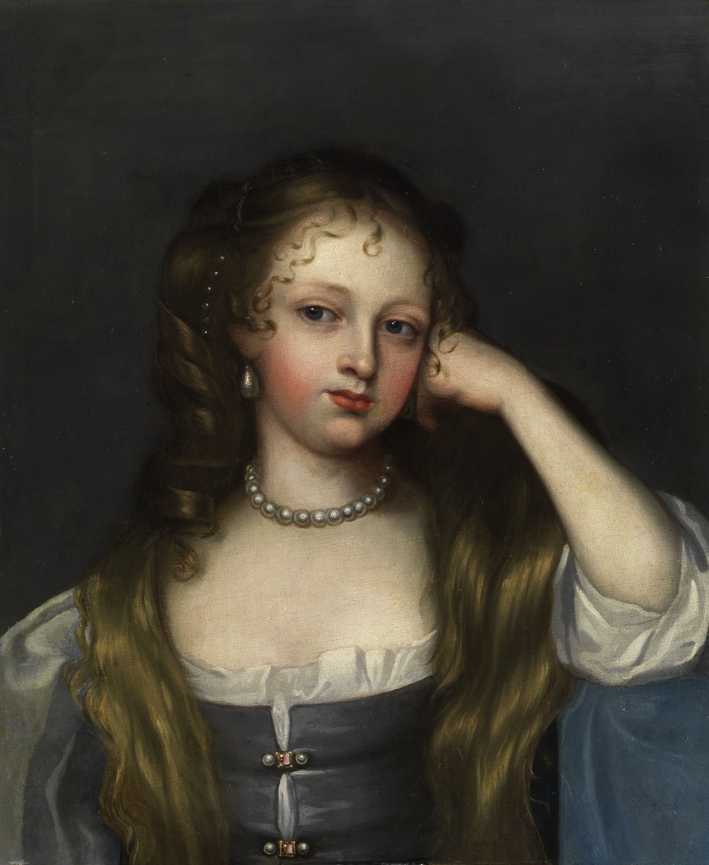 Portræt af Royal Maitresse Nell Gwyn af Mary Beale