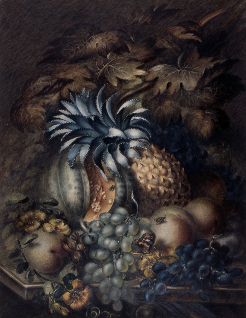 Studie af frugt (pastel) af Mary Bradley