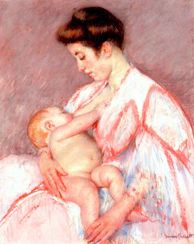 Baby John bliver ammet af Mary Cassatt