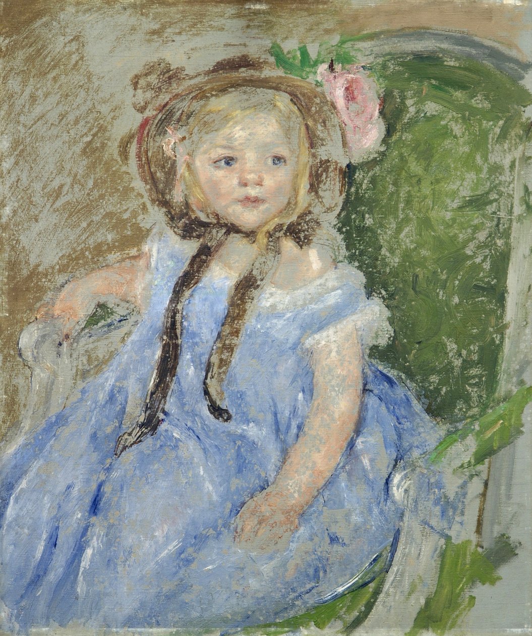 Sara med en mørk hætte af Mary Cassatt
