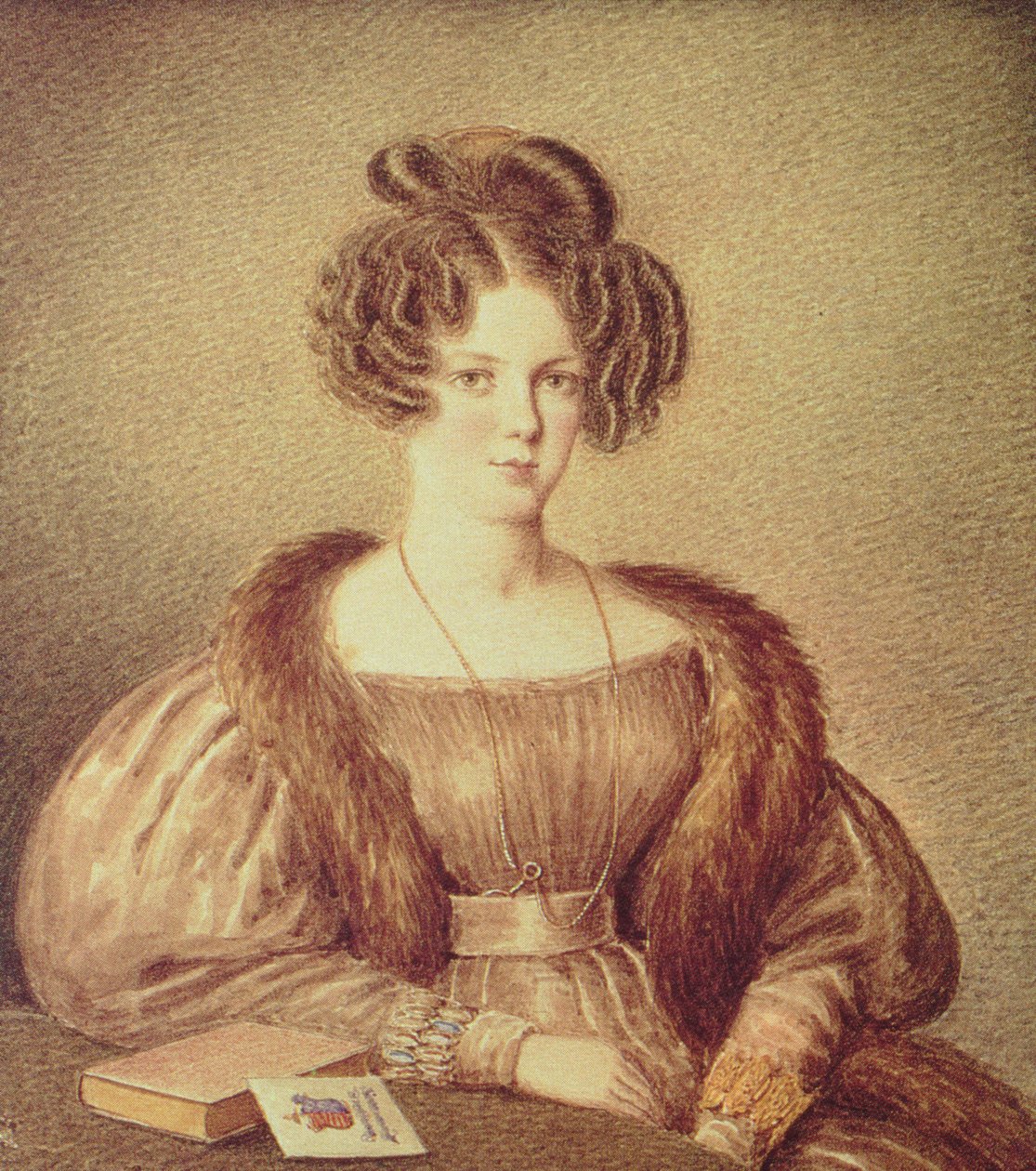 Portræt af Rosamond Best af Mary Ellen Best