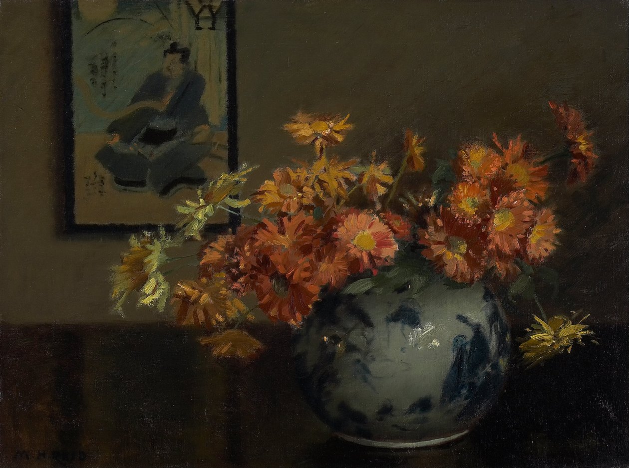 Krysantemum, et japansk arrangement af Mary Hiester Reid