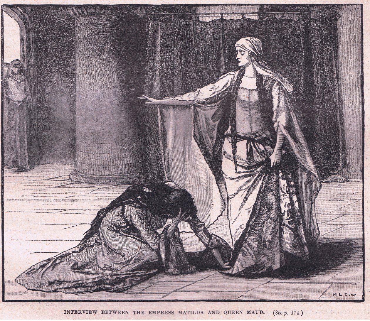 Interview mellem kejserinde Matilda og dronning Maud AD 1141 af Mary L. Gow
