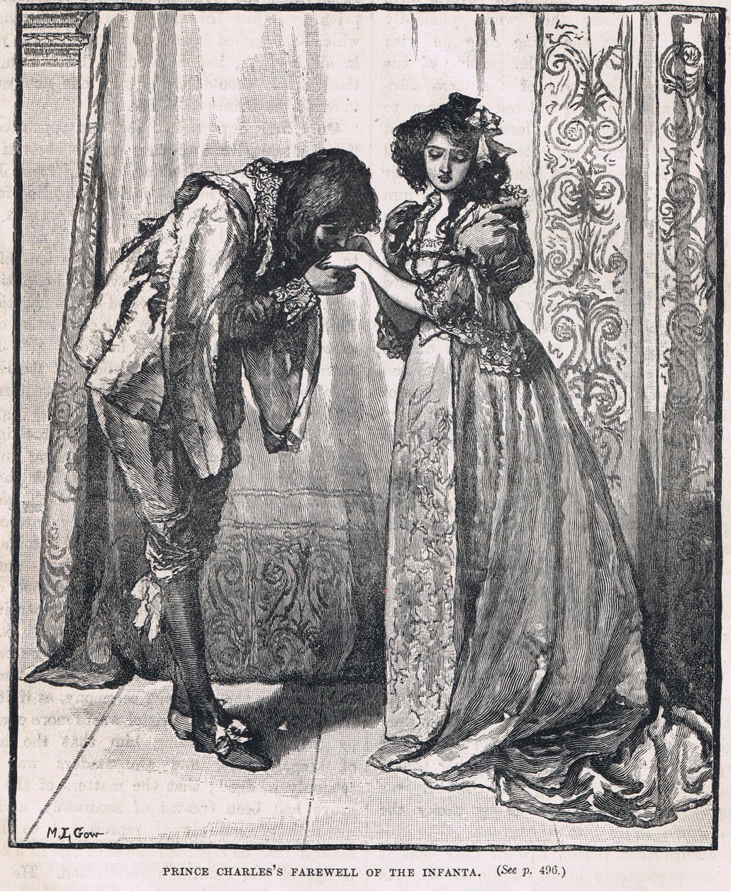 Prins Charles farvel til Infanta 1623 af Mary L. Gow