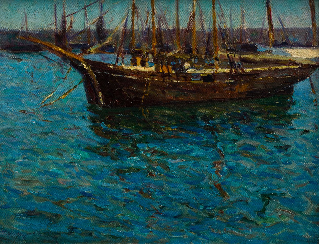 Fiskerbåde i St Ives af Mary McCrossan