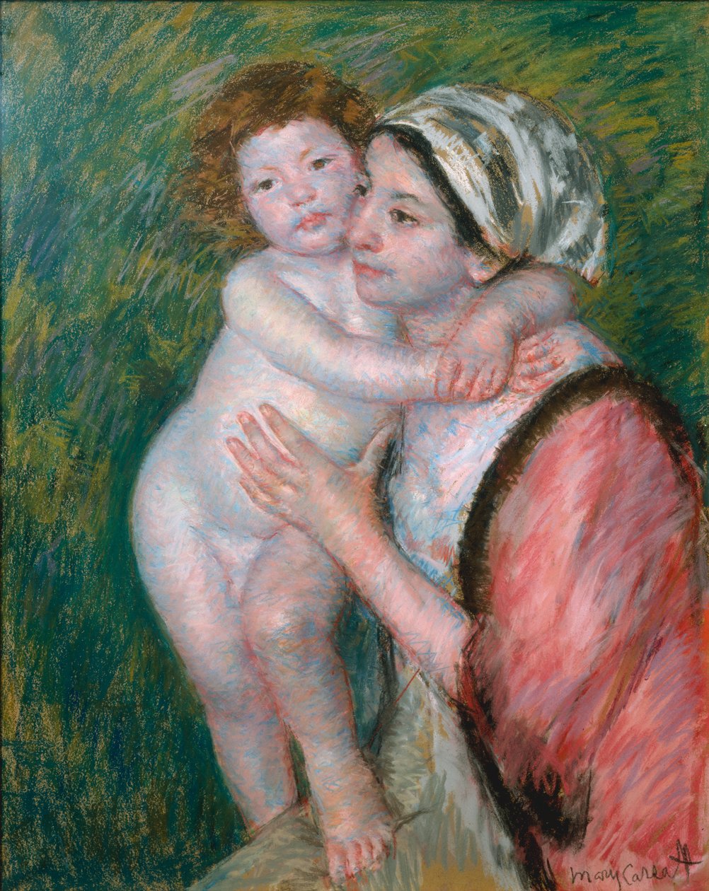 Mor og barn, 1914 af Mary Cassatt