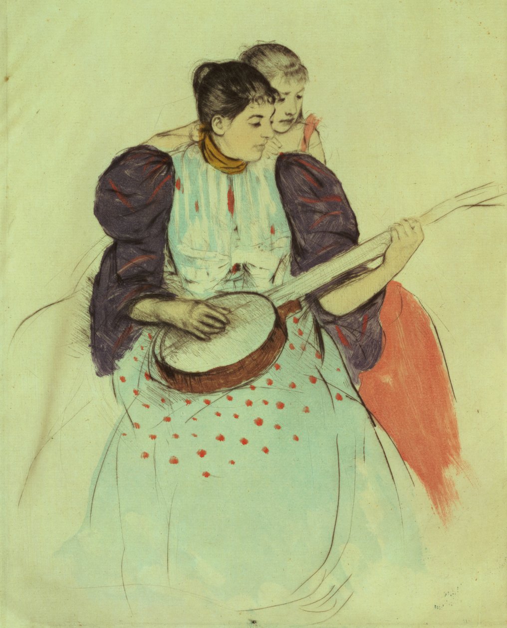 Mor og barn af Mary Cassatt