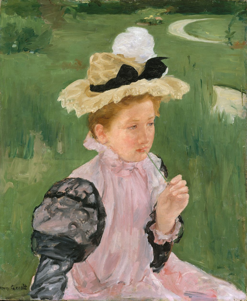 Portræt af en ung pige, ca. 1899 af Mary Cassatt