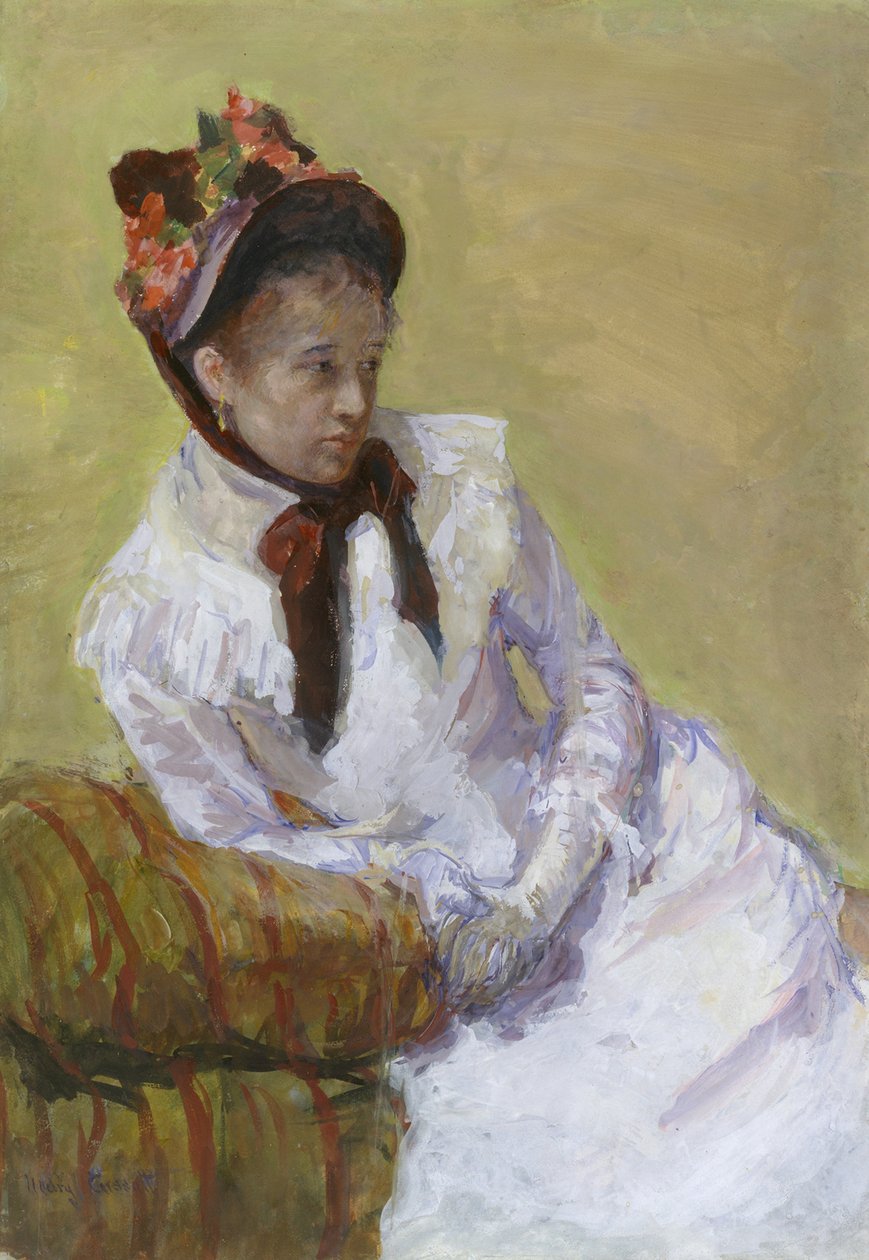 Portræt af kunstneren, 1878 af Mary Cassatt