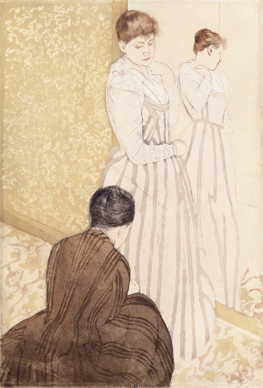 Beslaget (wc & blyant på papir) af Mary Cassatt