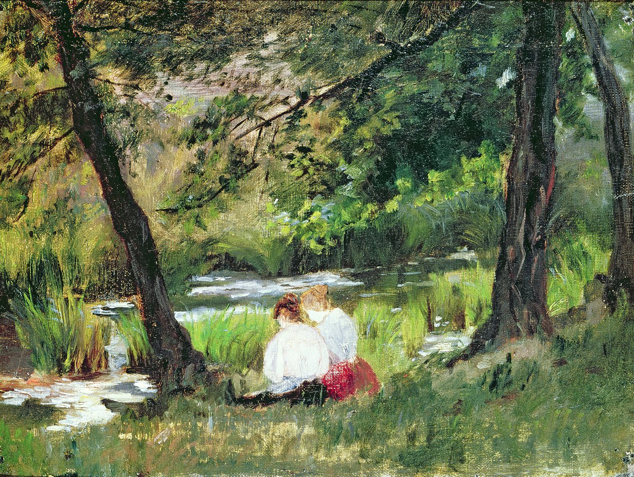 To siddende kvinder af Mary Cassatt