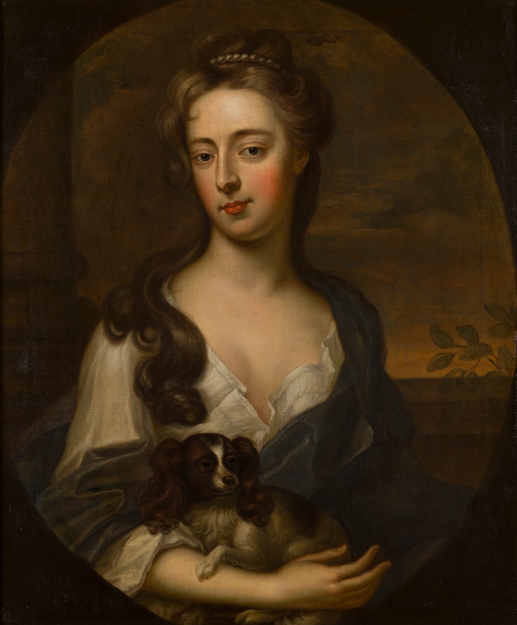 Portræt af Ursula Matthews, Lady Bridgeman (1673-1719), ca. 1693-99 (olie på lærred) af Mary (attr. to) Beale