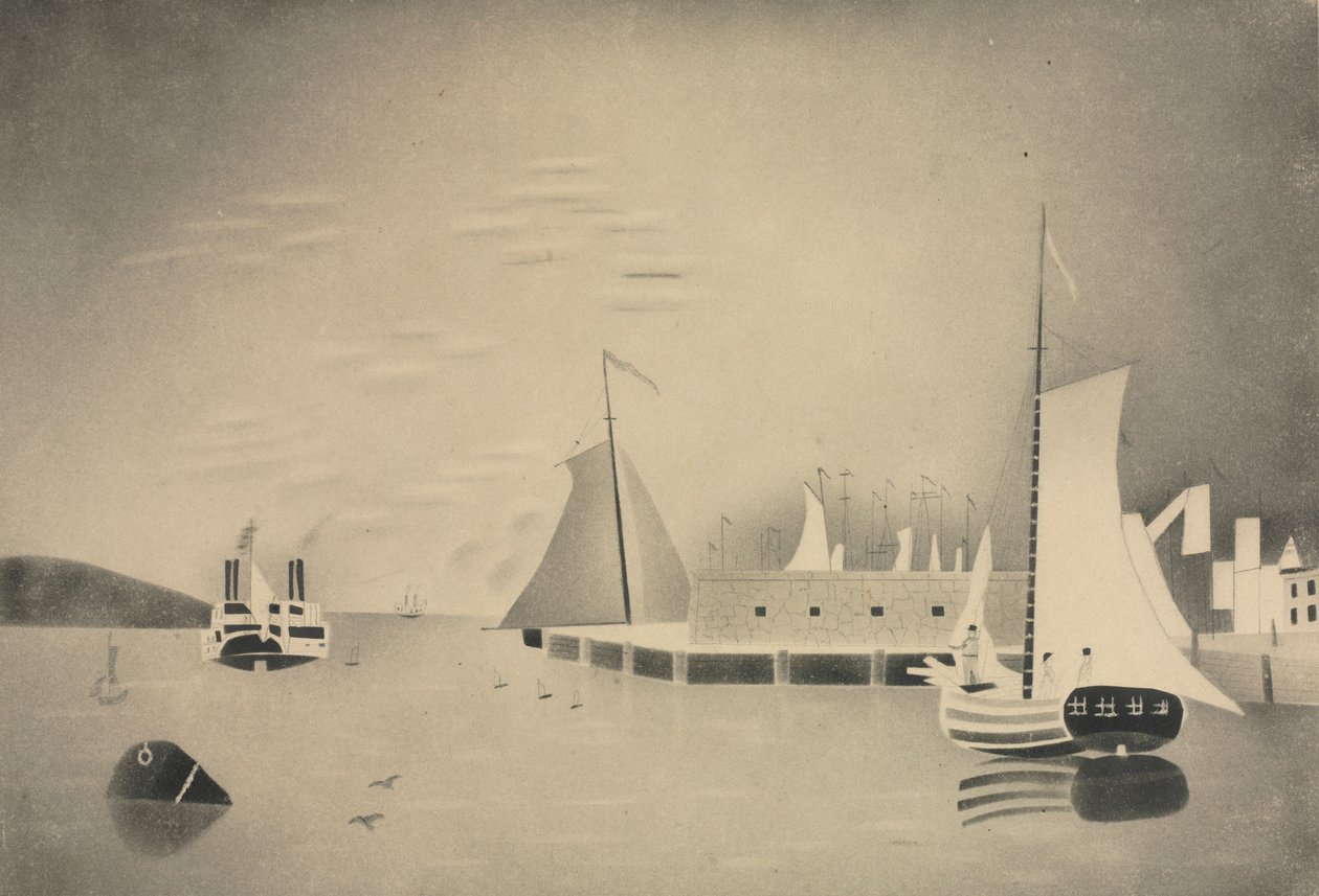Havnescene, 1850