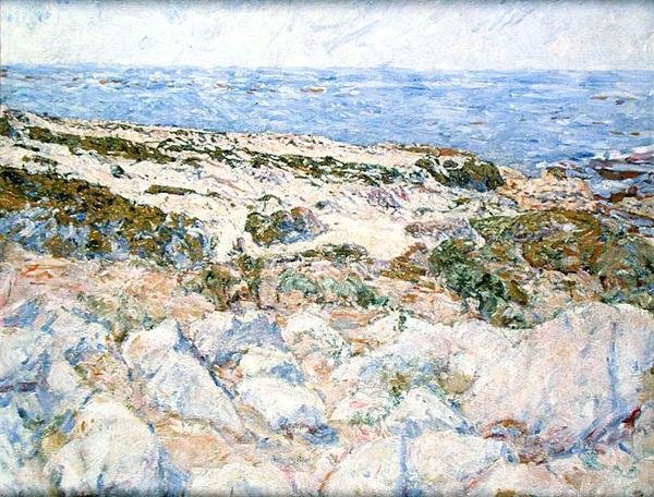 Sandklitter i Californien (olie på lærred) af Mary C. Brady