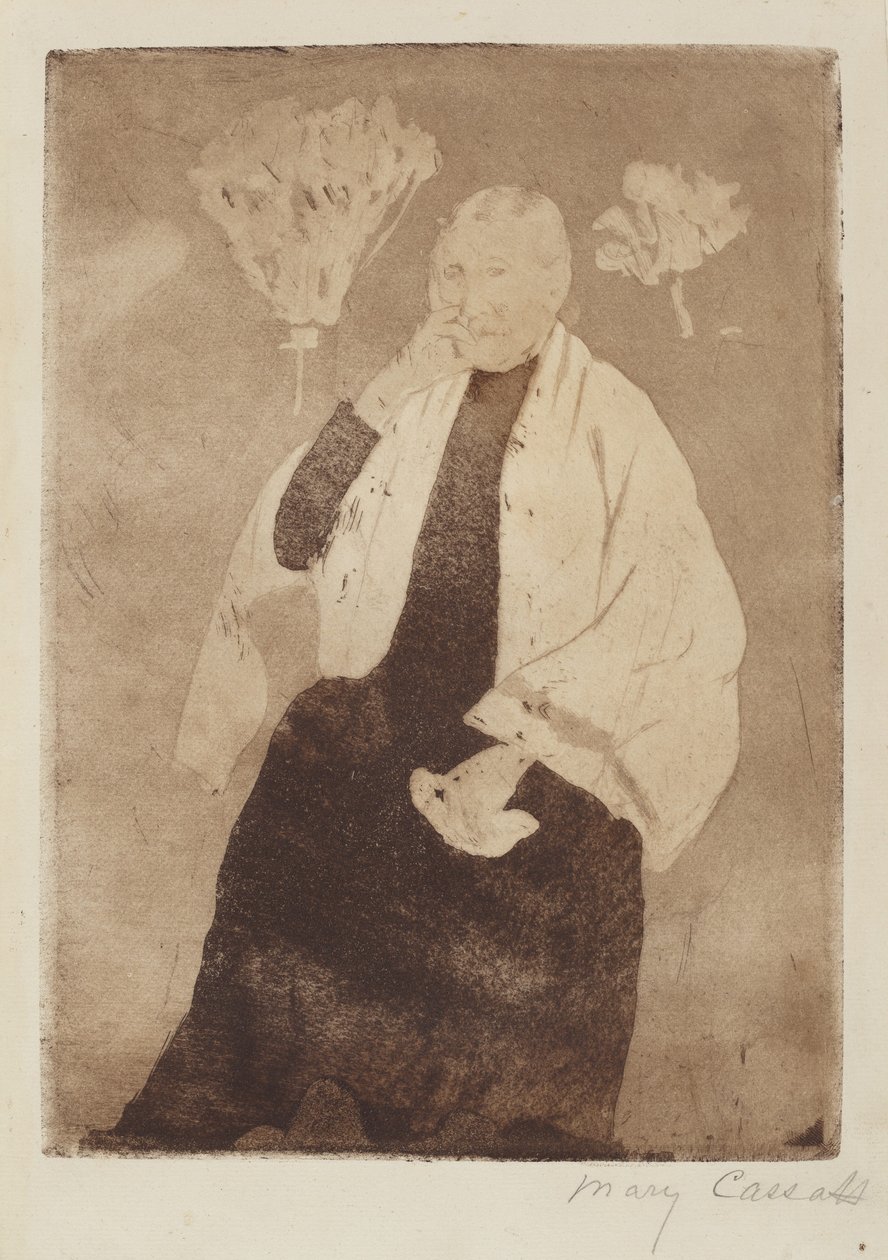 Et Portræt af Kunstnerens Moder af Mary Cassatt