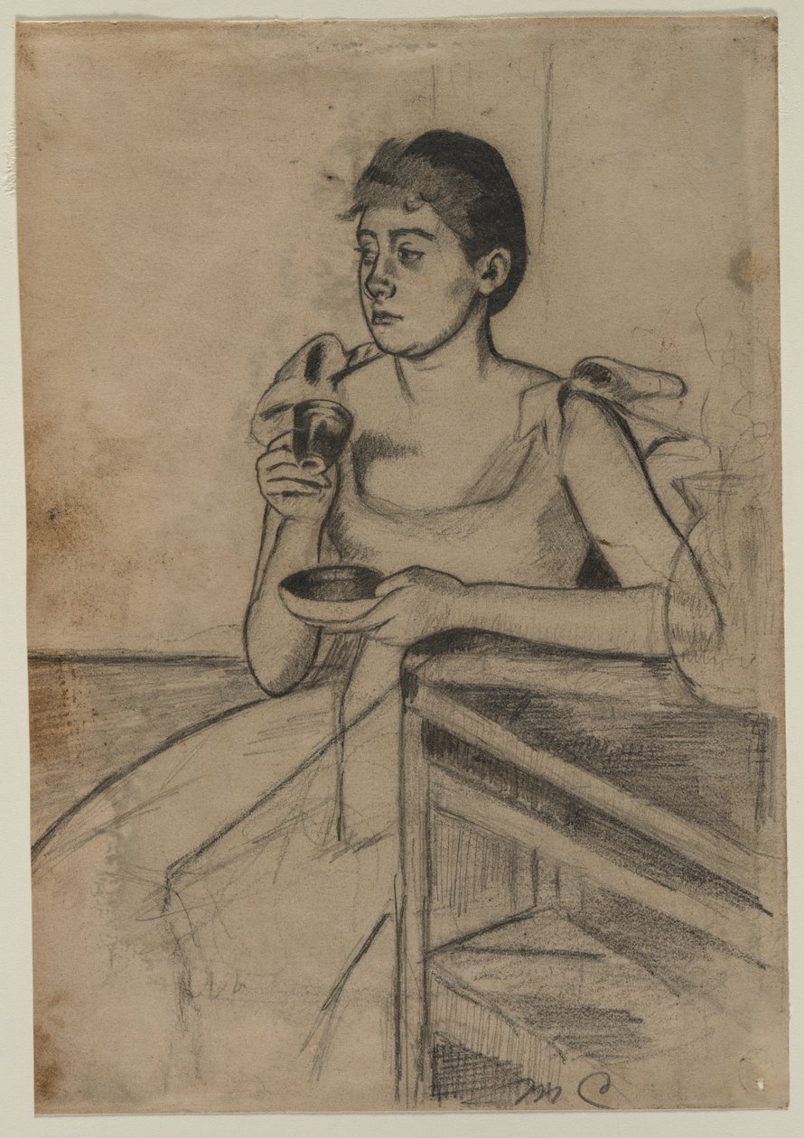 Kaffe efter middagen (forside) af Mary Cassatt