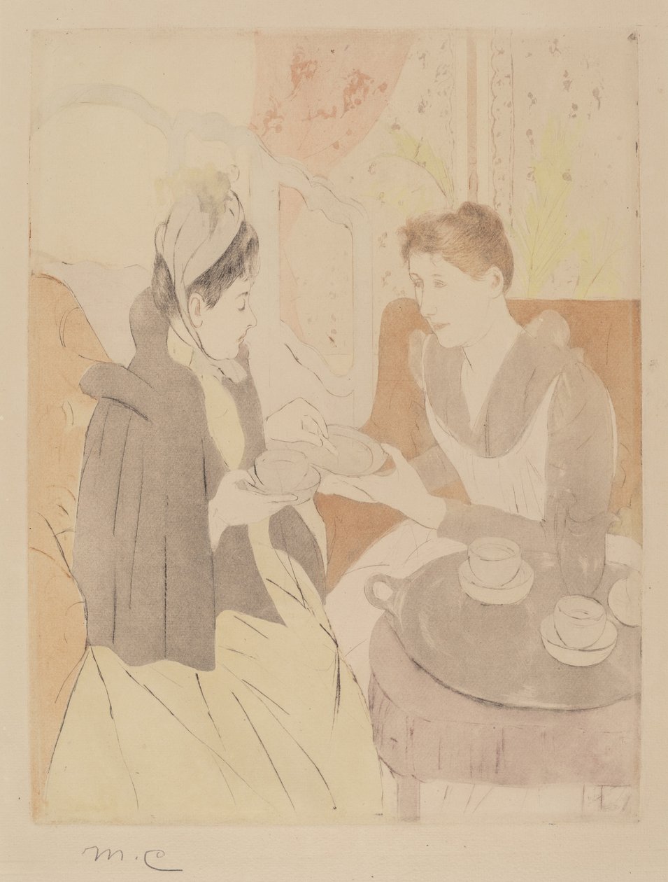Afternoon Tea Party af Mary Cassatt