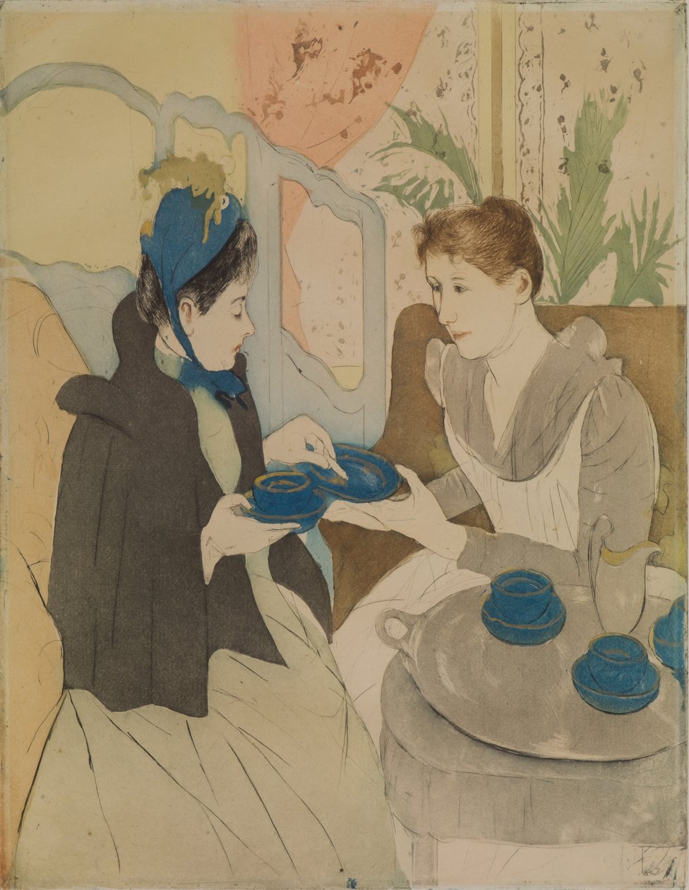 Afternoon Tea Party af Mary Cassatt