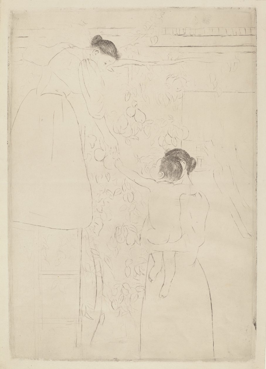Indsamling af frugt, ca. 1893. af Mary Cassatt