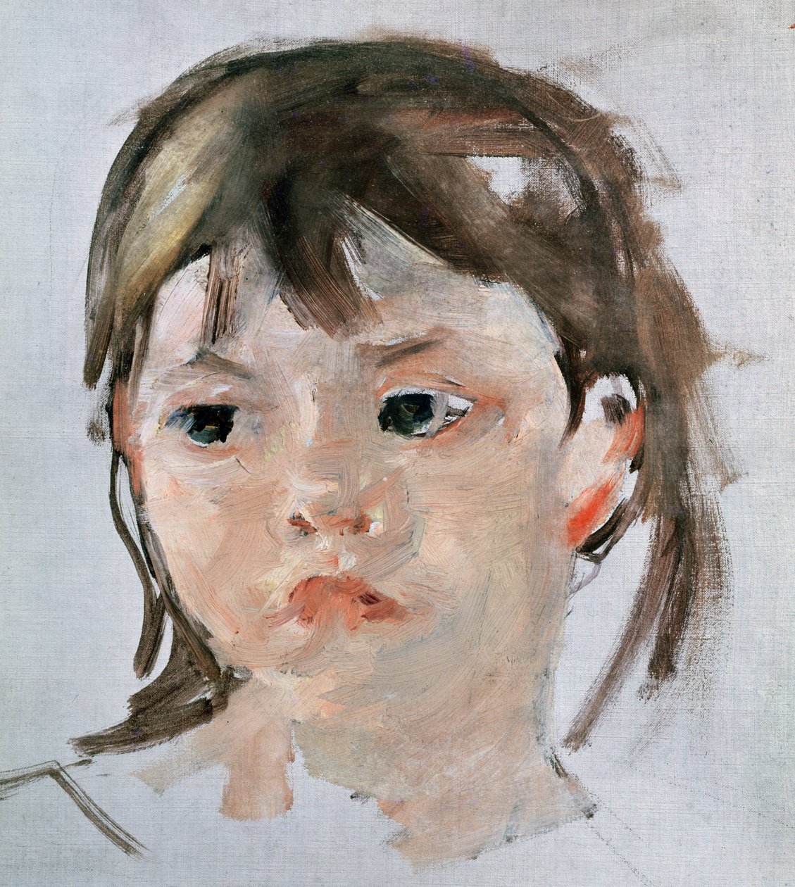 Hoved af en ung pige af Mary Cassatt
