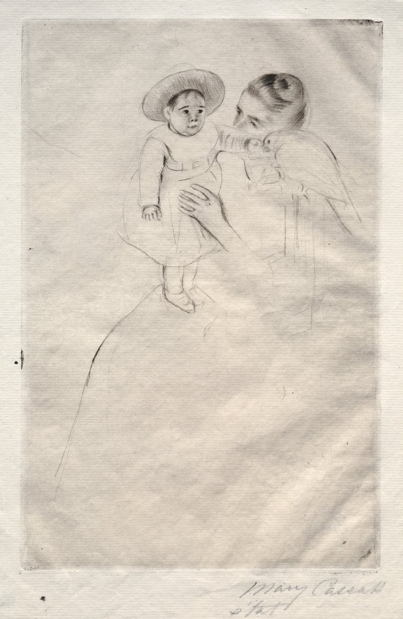 Hélène af Septeuil, ca. 1891. af Mary Cassatt