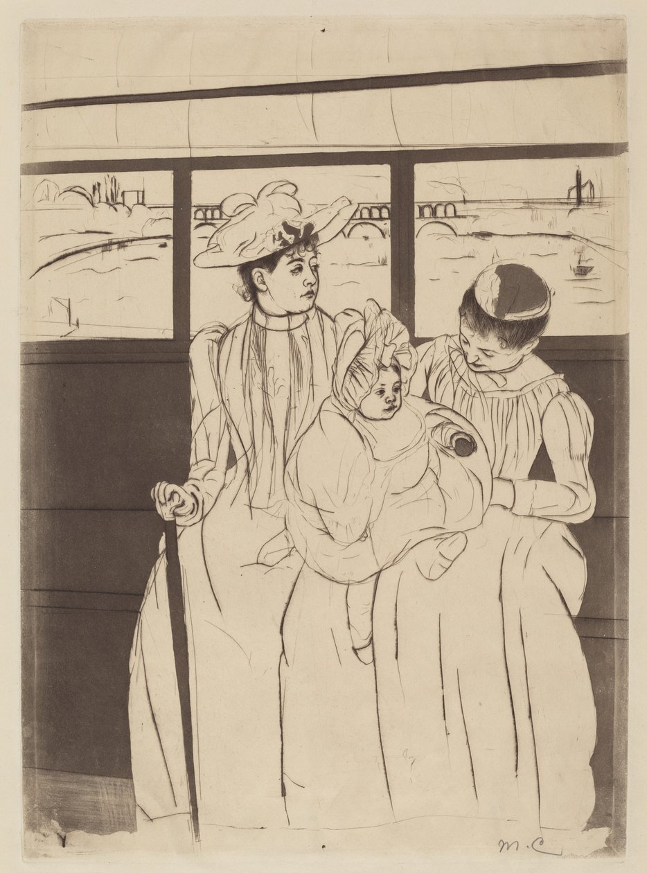 I Omnibussen af Mary Cassatt