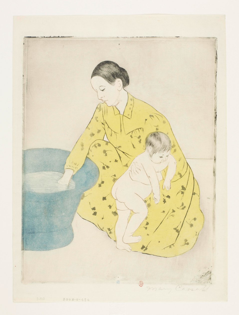 Badet [prøvetryk b] af Mary Cassatt