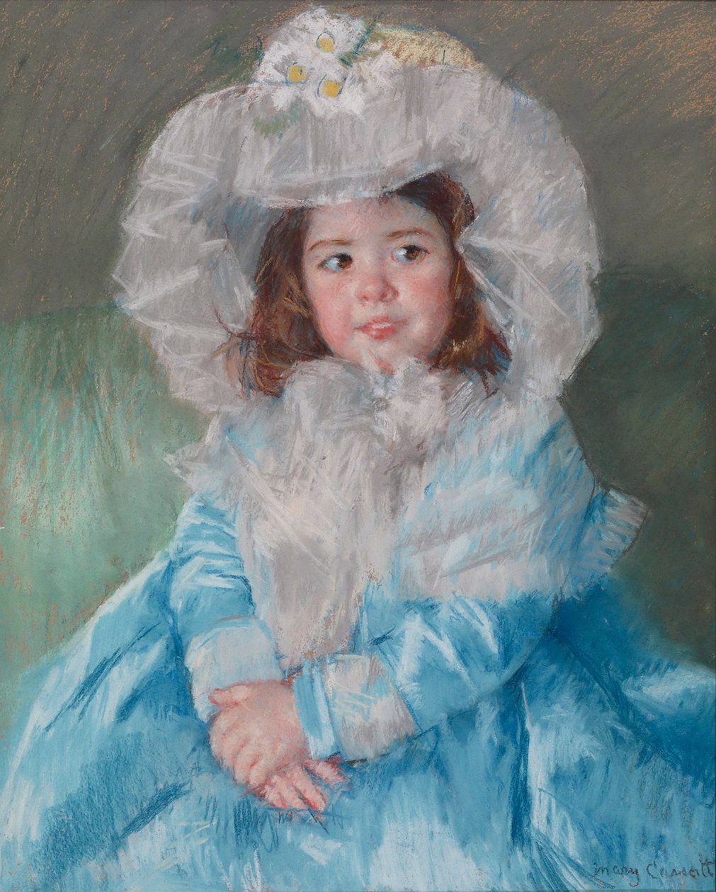 Margot Lefebre i blåt, 1902 af Mary Cassatt