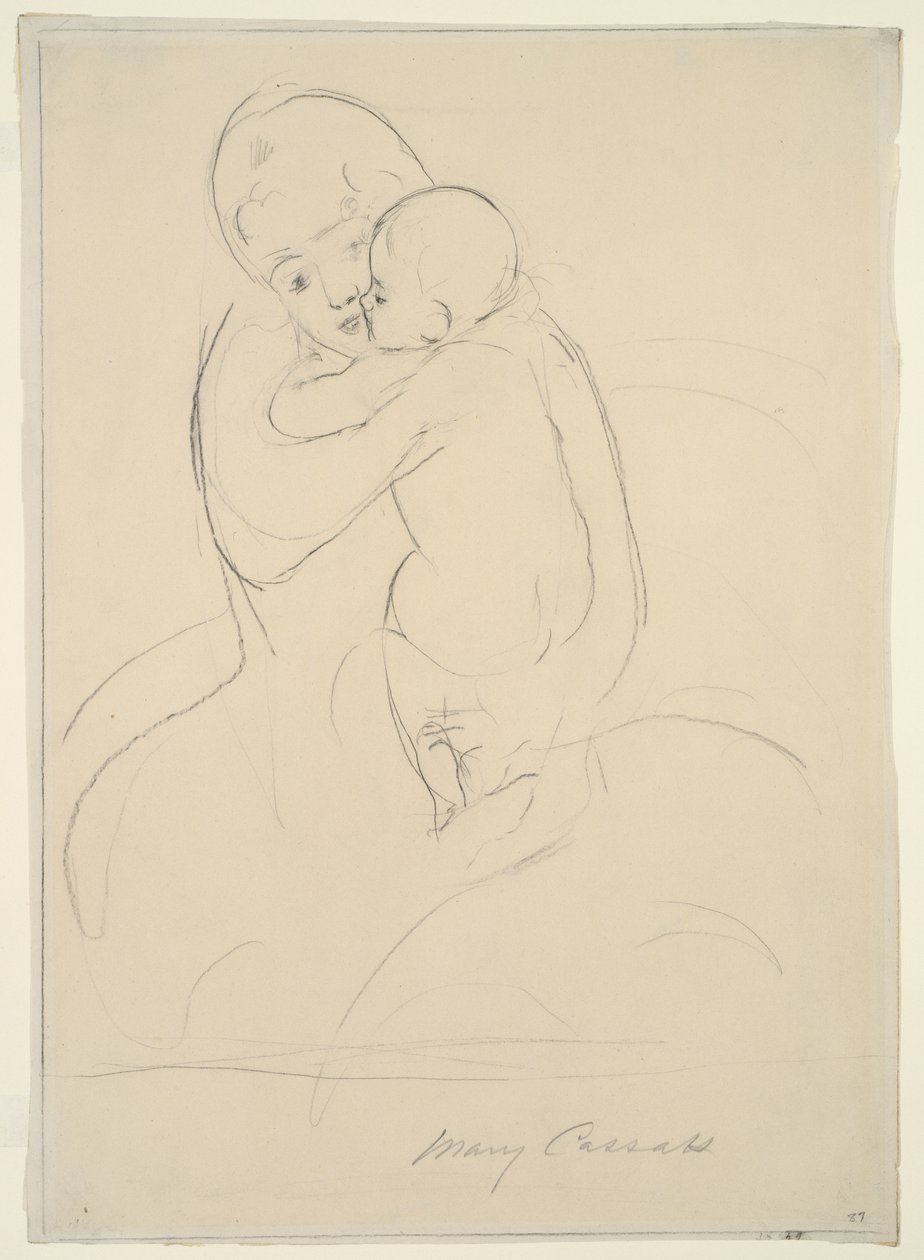 Moderkærtegn, 1921 af Mary Cassatt